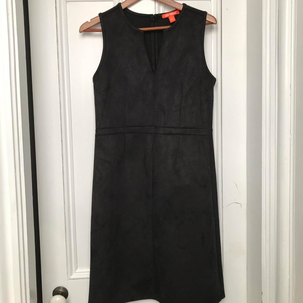 Joe Fresh Womens Black V Cleavage Dress Soft Suede Size 6